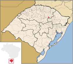 Localização de Vila Maria no Rio Grande do Sul