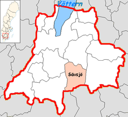 Sävsjö – Localizzazione