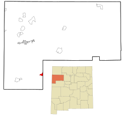 Location of Ramah, New Mexico
