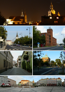 Night view on Old Town, Slowackiego street, Piotrkowska Manufaktura, street on Old Town, Royal Castle, Market Square