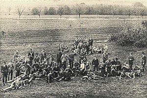 A Rongyos Gárda harcosai Felsőőr határában 1921-ben