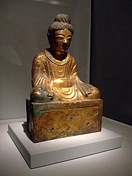 Buddha dated 338, the earliest known dated Buddha sculpture produced in China[17]