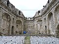 I ruderi della chiesa di San Nicolò di Bajardo danneggiata dal sisma