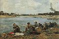 Laveuses au bord de la Touques (Eugène Boudin)