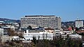 View of the main hospital building from the Cathedral.