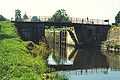 Brug en sluis in St-Julien-sur-Dheune