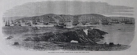 Las islas de guano de Chincha, Perú. 21 de febrero de 1863.