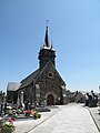 L'église Saint-Melaine, vue extérieure.