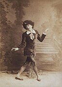 George Grossmith as Reginald Bunthorne in Gilbert and Sullivan's Patience (1881)