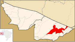 Location of Rio Branco in the State of Acre