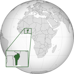 Map of Benin