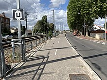 Piste cyclable sur le boulevard Maurice Berteaux