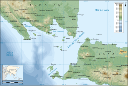 Carte du détroit de la Sonde.