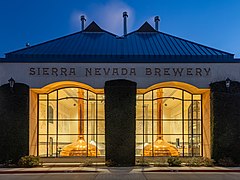 Sierra Nevada Brewery, Chico, during blue hour