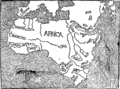 En el 1508, en aquest mapa portuguès, es coneix un gran riu a l'interior del continent: la seva font i el seu delta no s'indiquen.