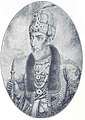 Muhammad Bahâdur Shâh, le dernier empereur moghol. Il fut couronné empereur d'Inde par les cipayes puis déposé par les Britanniques qui l'exilèrent en Birmanie.