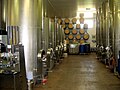 Image 5Stainless steel fermentation vessels and new oak barrels at the Three Choirs Vineyard, Gloucestershire, England (from Winemaking)