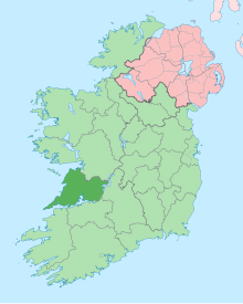 Island of Ireland location map Clare.svg