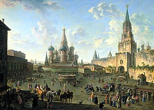 Красная площадь в Москве (1801)