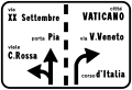 Esempio di segnale urbano di preselezione