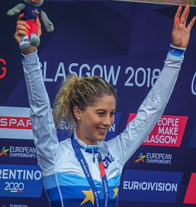 Jolanda Neff als MTB-Europameisterin 2018