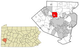 Location in Allegheny County and the U.S. state of Pennsylvania.