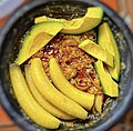 Thumbnail for File:Boiled plantain with pea and garden eggs stew.jpg