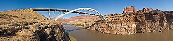 Hite Crossing, view with Colorado River