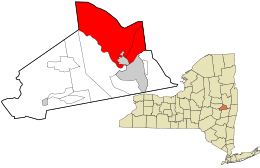 Location in Schenectady County and the state of New York.