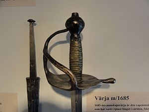 Värja m/1685 i Wira museum