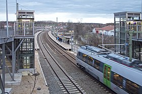 Bahnsteige an der Strecke Leipzig–Probstzella