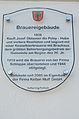 English: Number 29: Plaque at the brewery building Deutsch: Nummer 29: Beschreibung am Brauereigebäude