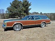 1977-only Ford LTD II Squire station wagon