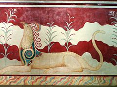 Griffon de la « salle du trône » de Knossos.