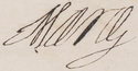 Марија Медичи's signature