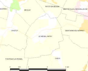 Poziția localității Le Mesnil-Patry