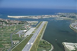 Terminal gezien vanaf de landingsbaan