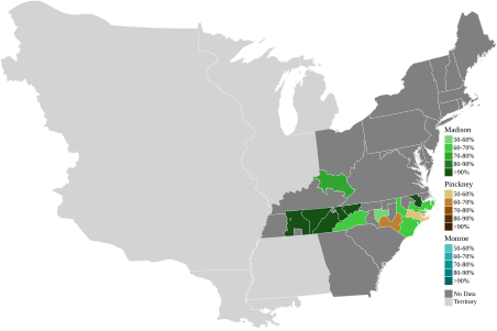 Map of presidential election results by electoral district, shaded according to the vote share of the highest result for an elector of any given candidate. Electoral boundaries for Maryland could not be found