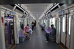 Interior of a train.