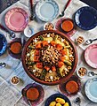 Image 21Fresh Moroccan couscous with vegetables and chickpeas (from Culture of Africa)