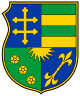 Armoiries d'Étienne III de Moldavie (1457 - 1504), selon l'armorial Korenić-Neorić et Grigore Jitaru[2].