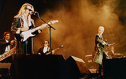 Eurythmics Rock am Ring -festivaleilla Nürburgissa, Saksassa vuonna 1987.