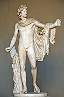 Ná Leochares Apollo van Belvedère Museo Pio-Clementino