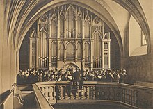 Schulchor in der Kirche um 1910