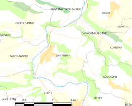 Mapa obce Saint-Rémy