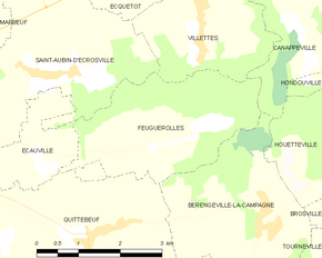 Poziția localității Feuguerolles