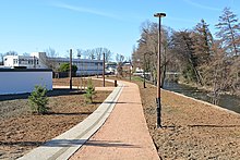 Nouveau chemin longeant le Sichon, à Cusset