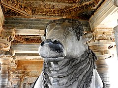 Reliefs, Sculptures, and Interior of Hoysaleswara Temple Halebeedu DSCN6269 8.jpg