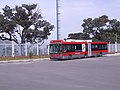 Trolleybus of Mérida, running in diesel mode at the depot/garage