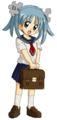 Wikipe-tan is ready to learn in her sailor fuku